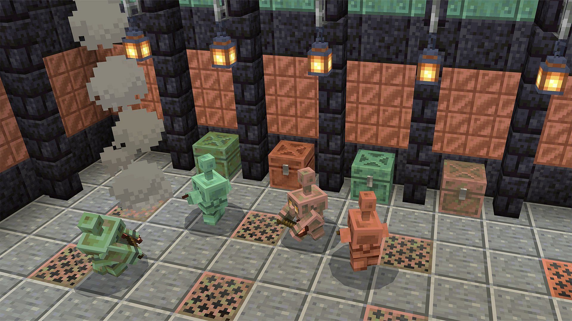 The copper golem will soon be coming to Minecraft (Image via Mojang Studios)
